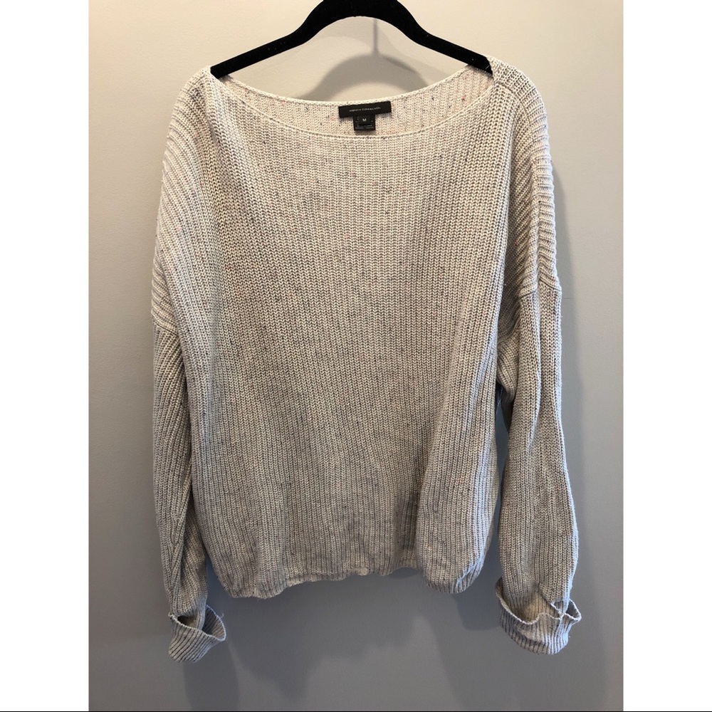 Oversized Cream Sweater M